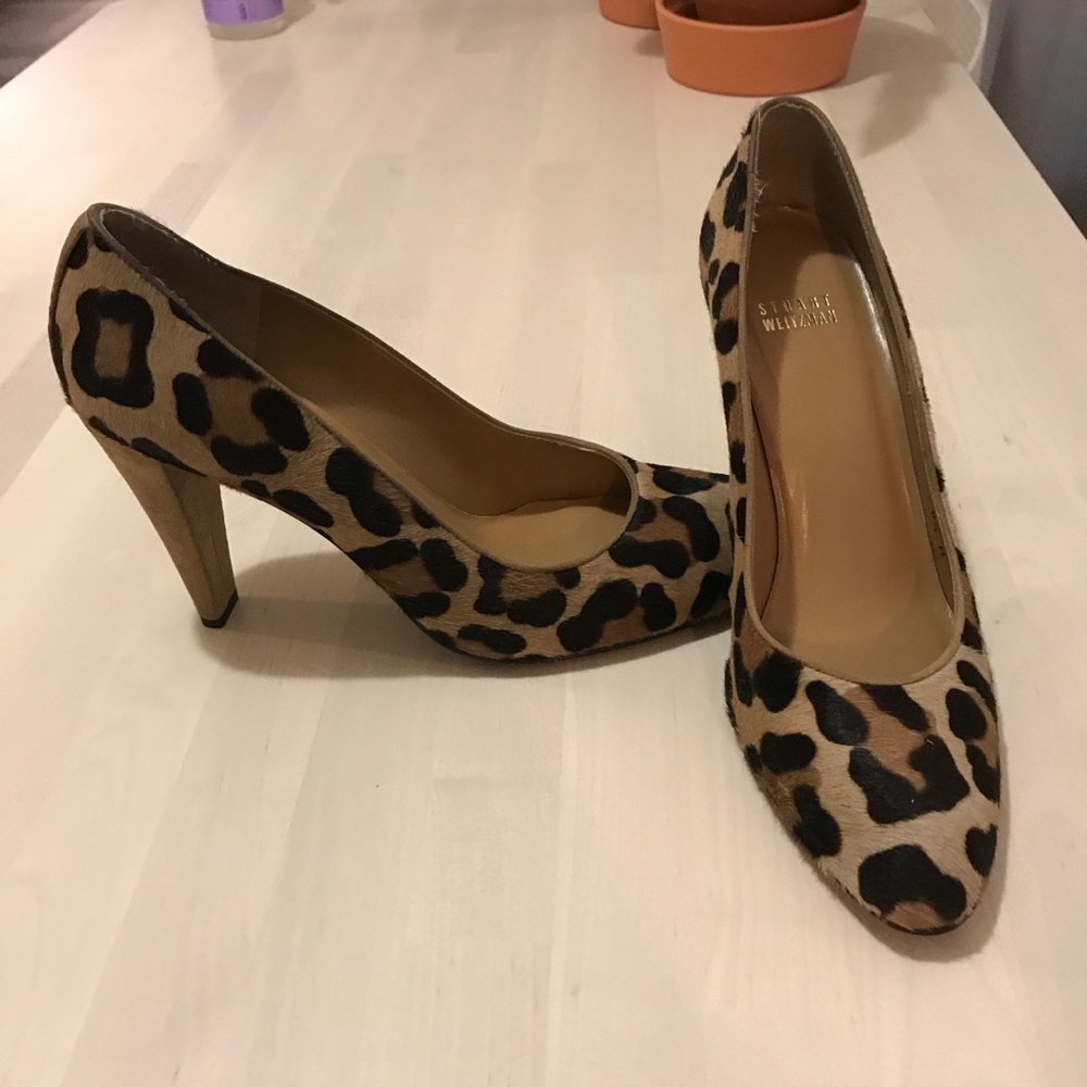 stuart weitzman pumps size 8.5 cheetah